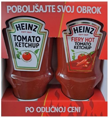 KEČAP BLAGI HEINZ 460G + KEČAP LJUTI HEINZ 460G