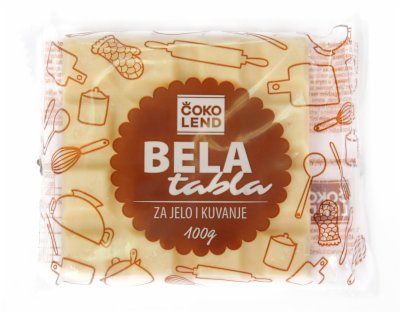 KREM TABLA BELA ČOKOLEND 100G