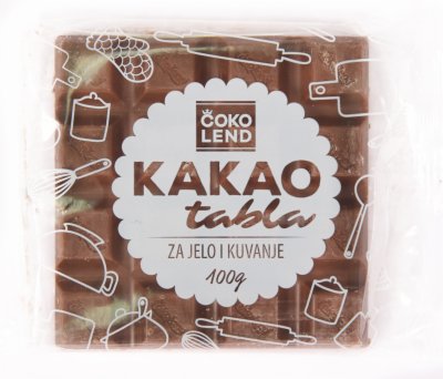 KREM TABLA KAKAO CRNA ČOKOLEND 100G
