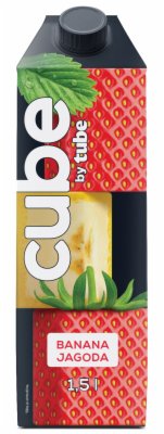 VOĆNI NAPITAK CUBE BY TUBE BANANA+JABUKA 1.5L BRIK