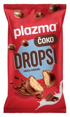 BOMBONE ČOKOLADNE ČOKO DROPSI PLAZMA 45G