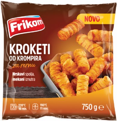 SMRZNUTI KROKETI ZA RERNU FRIKOM 750G