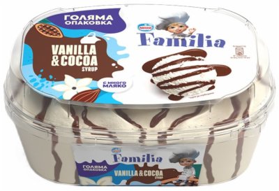 SLADOLED VANILLA&COCOA SYRUP FAMILIA 900ML