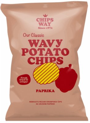 ČIPS REBRASTI PAPRIKA CHIPS WAY 150G