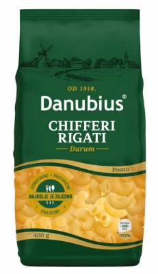 TESTENINA MAKARONE CHIFFERI RIGATI DANUBIUS 400G