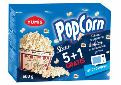 KOKICE ZA MIKROTALASNU SLANE YUMIS 5+1 GRATIS 600G