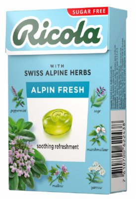 BOMBONE BEZ ŠEĆERA ALPIN FRESH RICOLA 40G