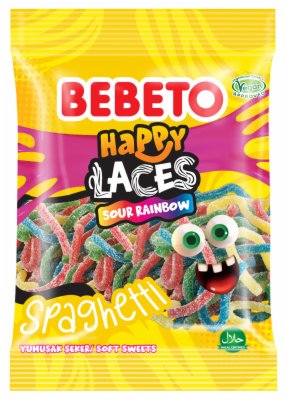 BOMBONE GUMENE SPAGHETTI RAINBOW BEBETO 80G