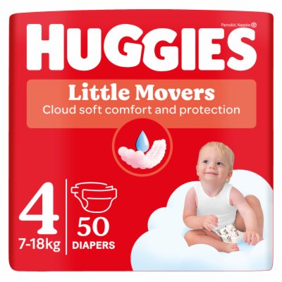 PELENE HUGGIES LITTLE MOVERS 4 7-18KG 50/1