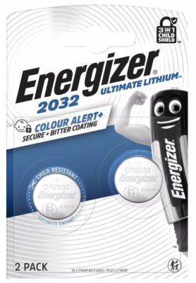 BATERIJA ULT.LIT CR2032 CHILD PROT ENERGIZER 2/1