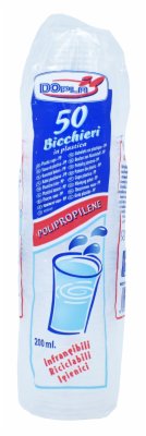 ČAŠE PLASTIČNE TRANSPARENT 0.2L DOPLA 50/1