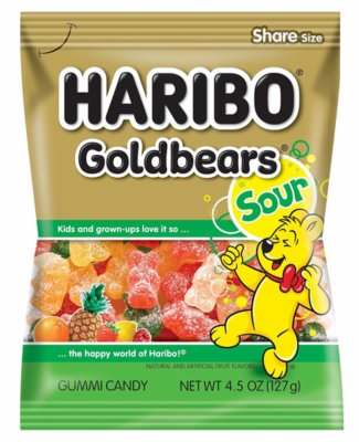 BOMBONE GUMENE GOLDBEARS SOUR HARIBO 100G