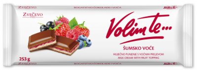 ČOKOLADA MLEČNA ŠUMSKO VOĆE ZVEČEVO 253G