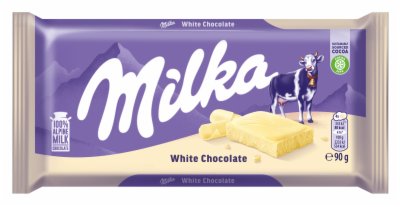 ČOKOLADA MLEČNA WHITE MILKA 90G
