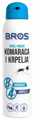 SPREJ PROTIV KOMARACA I KRPELJA BROS 90ML