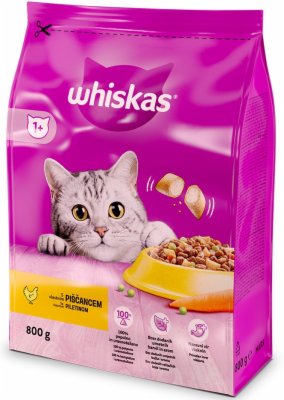 HRANA ZA MAČKE BRIKETI PILETINA WHISKAS 800G
