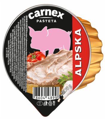 PAŠTETA ALPSKA CARNEX 75G