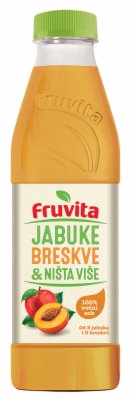 VOĆNI SOK FRUVITA JABUKE,BRESKVE&NIŠTA VIŠE 0.8L