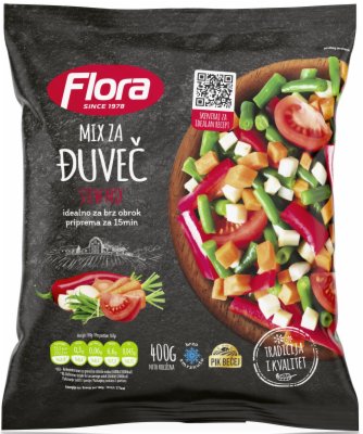 SMRZNUTO POVRĆE ĐUVEČ FLORA 400G