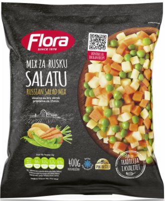 SMRZNUTO POVRĆE RUSKA SALATA FLORA 400G