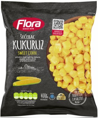SMRZNUTO POVRĆE KUKURUZ ŠEĆERAC FLORA 400G