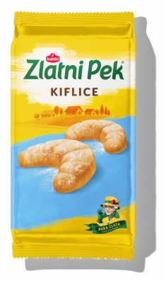 KEKS KIFLICE SA PRAH ŠEĆEROM ZLATNI PEK 172G