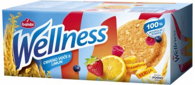 KEKS INTEGRALNI CRVENO VOĆE&LIMUN WELLNESS 210G