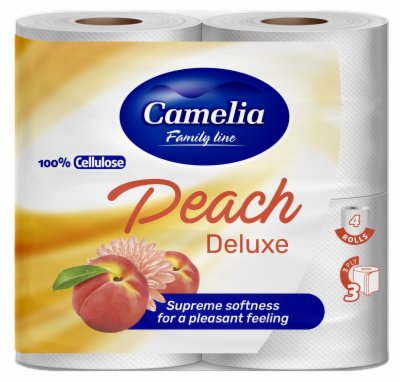 TOALETNI PAPIR 3SL BRESKVA CAMELIA 4/1