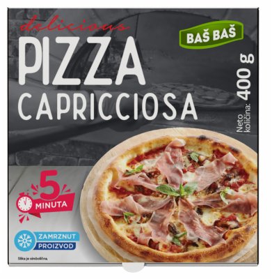 SMRZNUTA PIZZA CAPRICCIOSA BAŠ BAŠ 400G