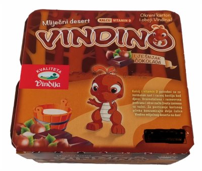 SVEŽI PUDING LEŠNIK ČOKOLADA VINDINO 4X125G