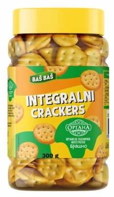 KREKERI INTEGRALNI SA ORGANA BRAŠNOM BAŠ BAŠ 300G