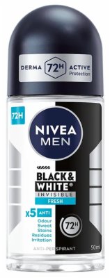 DEO ROLL-ON MEN B&W INVISIBLE FRESH NIVEA 50ML
