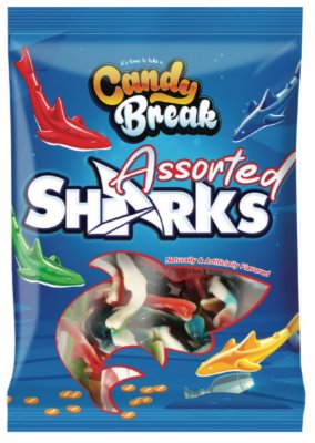 BOMBONE GUMENE SHARKS AF CANDY 100G