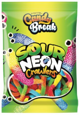 BOMBONE GUMENE SOUR NEON CRAWLERS AF CANDY 100G
