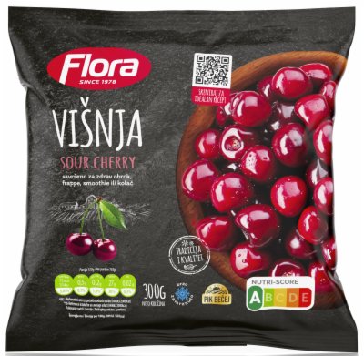 SMRZNUTO VOĆE VIŠNJA FLORA 300G