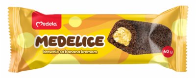KEKS MEDELICE BROWNIE SA BANANOM MEDELA 40G