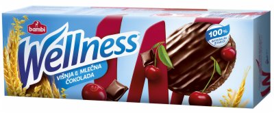 KEKS INTEGRALNI VIŠNJA I ČOKO PRELIV WELLNESS 155G