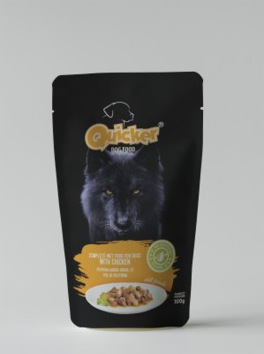 HRANA ZA PSE PILETINA QUICKER 100G