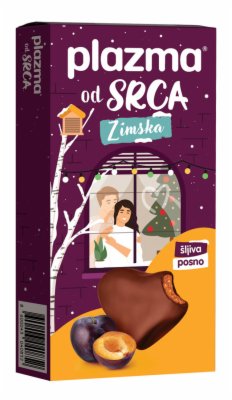 KEKS SRCE ČOKOLADA SA ŠLJIVOM PLAZMA 100G