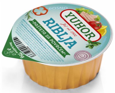 PAŠTETA RIBLJA SA POVRĆEM YUHOR 75G