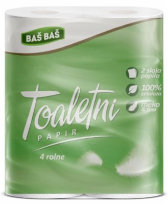 TOALETNI PAPIR 2SL  BAŠ BAŠ 4/1