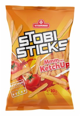 ČIPS ŠTAPIĆI KEČAP STOBI VITAMINKA 30G