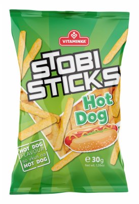 ČIPS ŠTAPIĆI HOT DOG STOBI VITAMINKA 30G