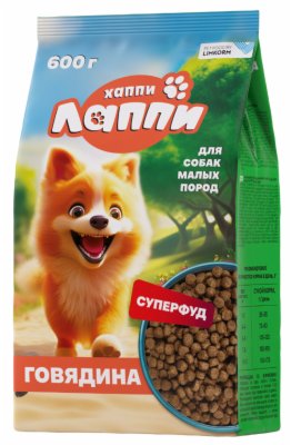 HRANA ZA PSE GRANULE GOVEDINA HAPPI LAPPI 600G