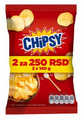 ČIPS SLANI CLASSIC CHIPSY 2X140G