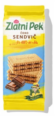 KEKS SENDVIČ SA ČOKOLADOM ZLATNI PEK 144G