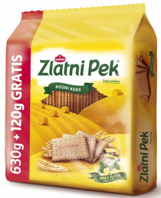 KEKS ZLATNI PEK 630G + 120G GRATIS