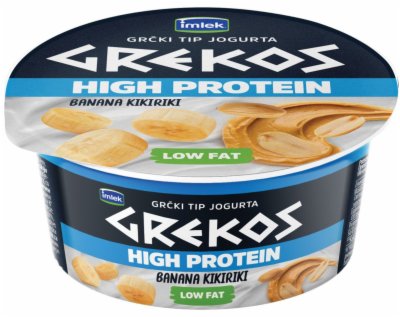 JOGURT HIGH PROTEIN GREKOS BANANA I KIKIRIKI 150G