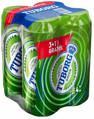 PIVO TUBORG 0.5L LIMENKA 3+1 GRATIS
