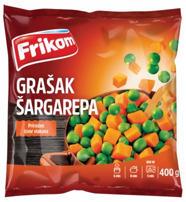 SMRZNUTO POVRĆE GRAŠAK ŠARGAREPA FRIKOM 400G